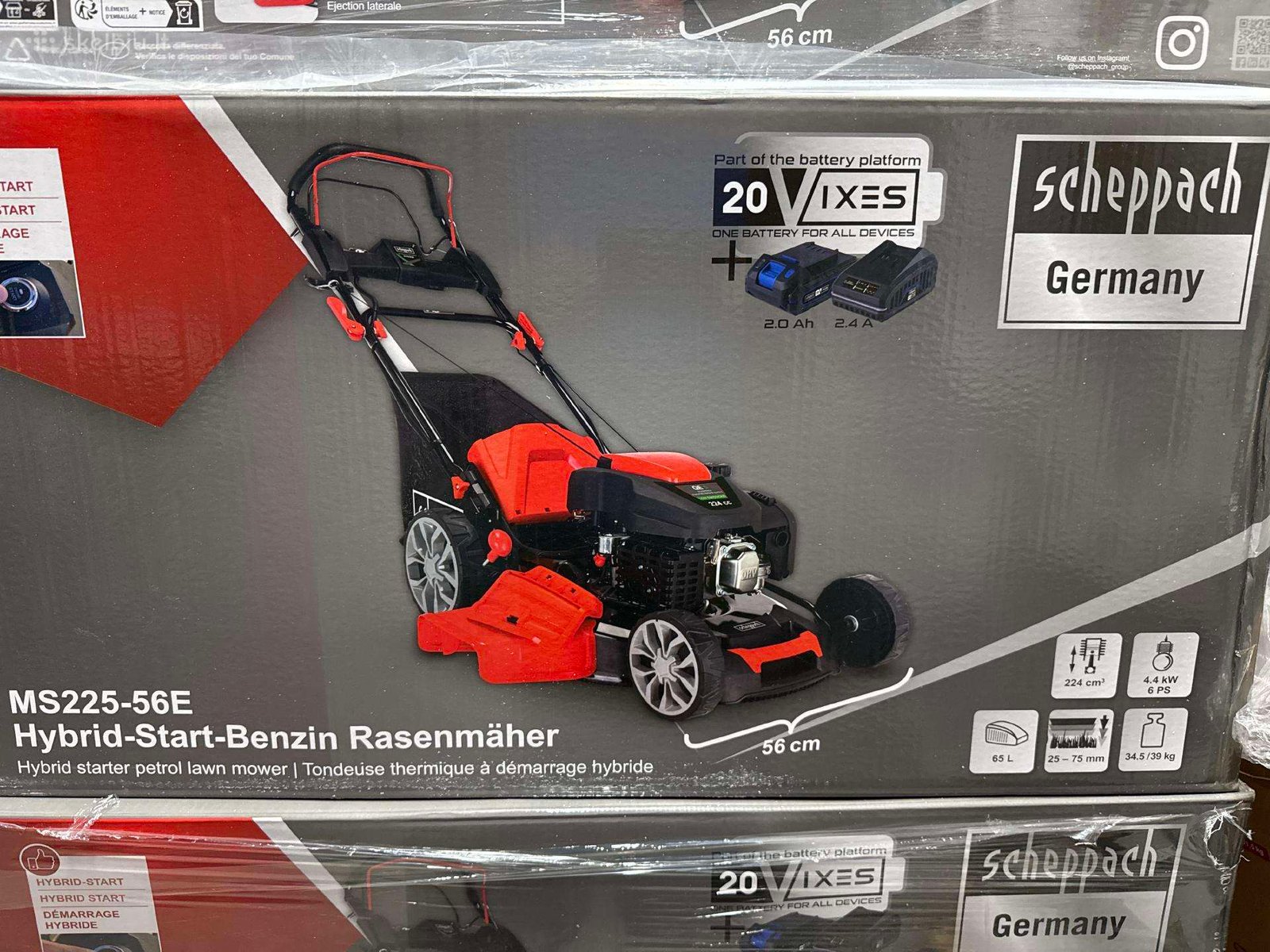 56cm su el starteriu Scheppach Ms225-56e - Image 3